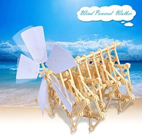 🌬️ Wind-Powered Mini Strandbeest Kit | No Battery · DIY Wooden Walker · Moves by Wind 💨