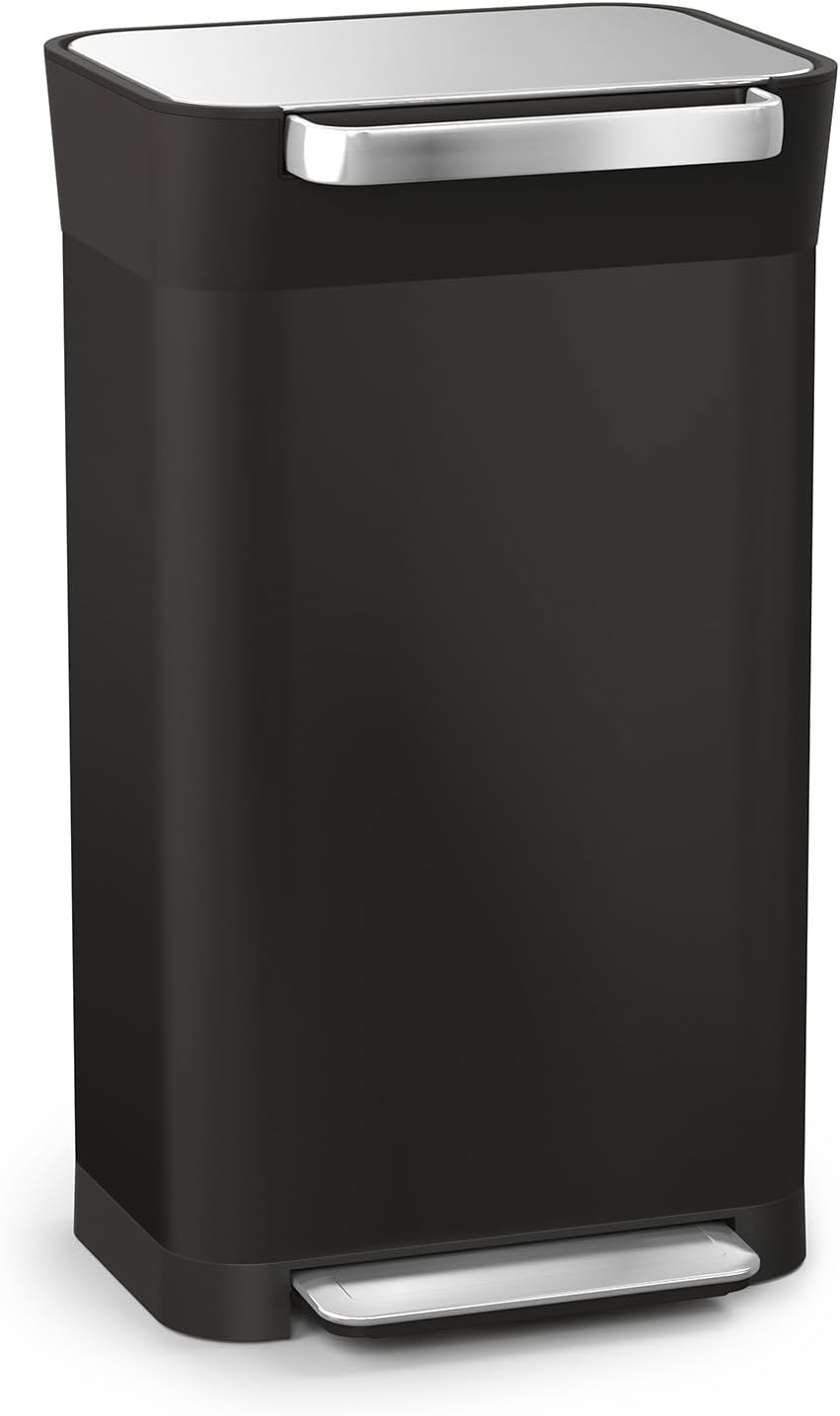 🗑30L Manual Compaction Trash Bin|More Capacity, Less Hassle