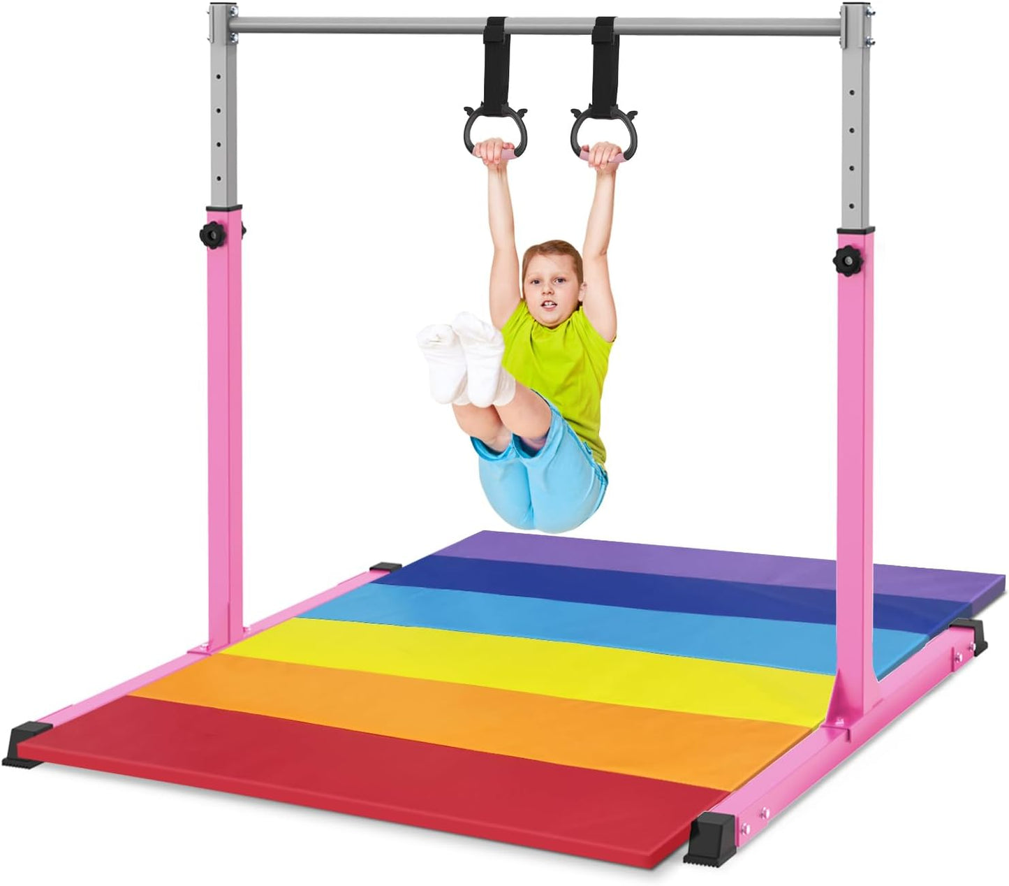 🤸♂️Kids Gymnastics Bar with Mat💪