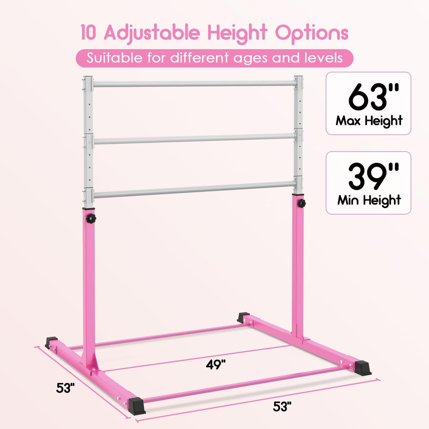 🤸♂️Kids Gymnastics Bar with Mat💪