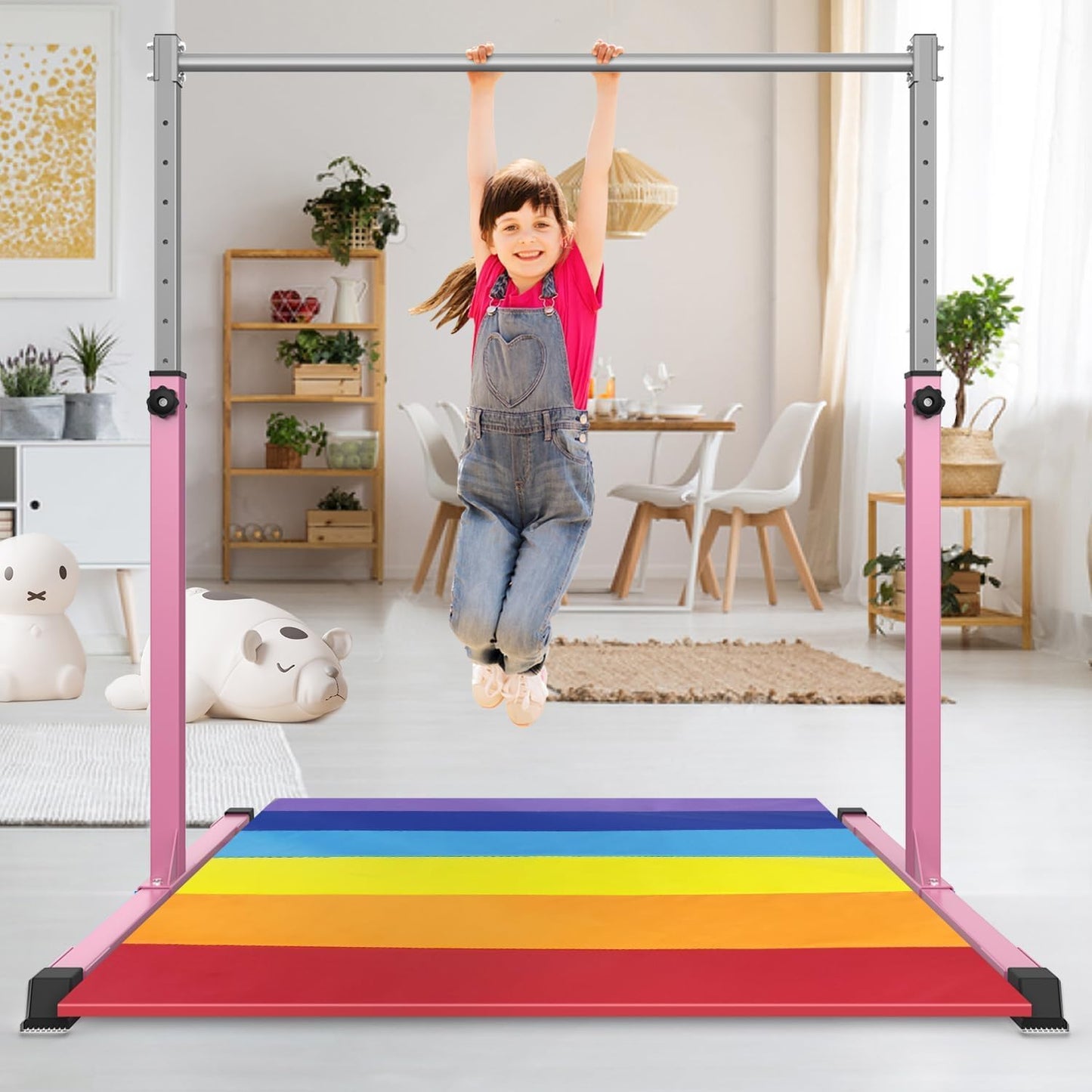 🤸♂️Kids Gymnastics Bar with Mat💪