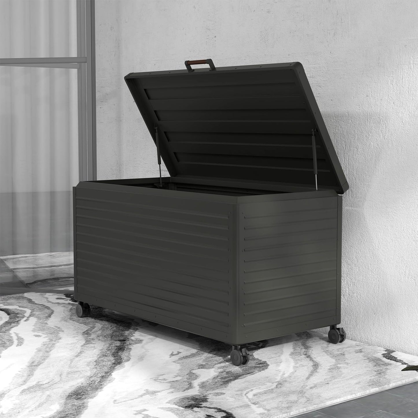 Modern Outdoor Deck Box - Sleek, Durable & Spacious