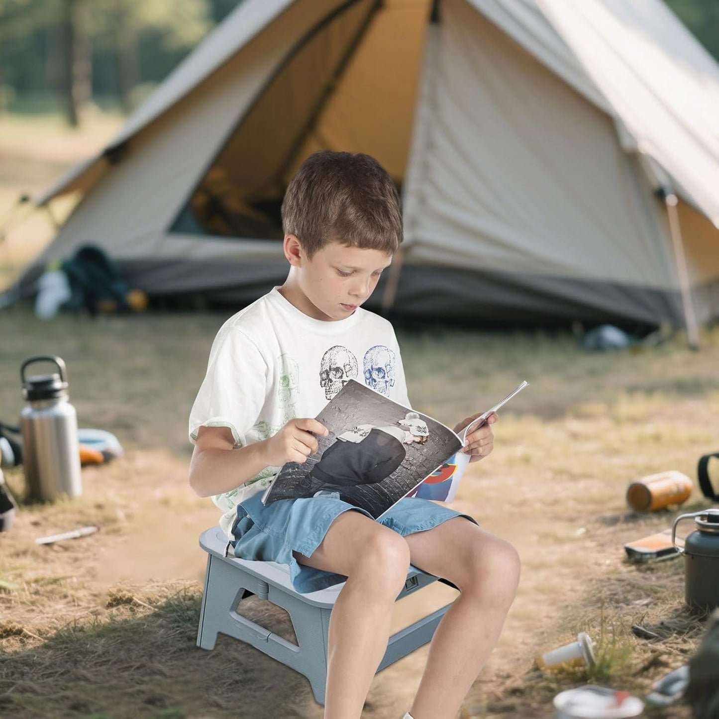 🚽 Folding Camping Toilet | Compact · Odor-Free · Easy to Clean 🏕️