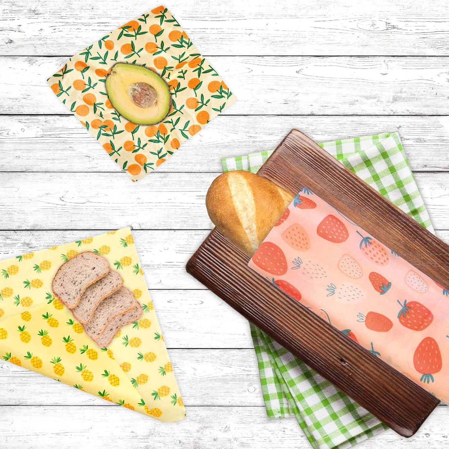 🐝 Reusable Beeswax Food Wrap Set | Organic · Washable · Plastic-Free Kitchen Essential 🌿