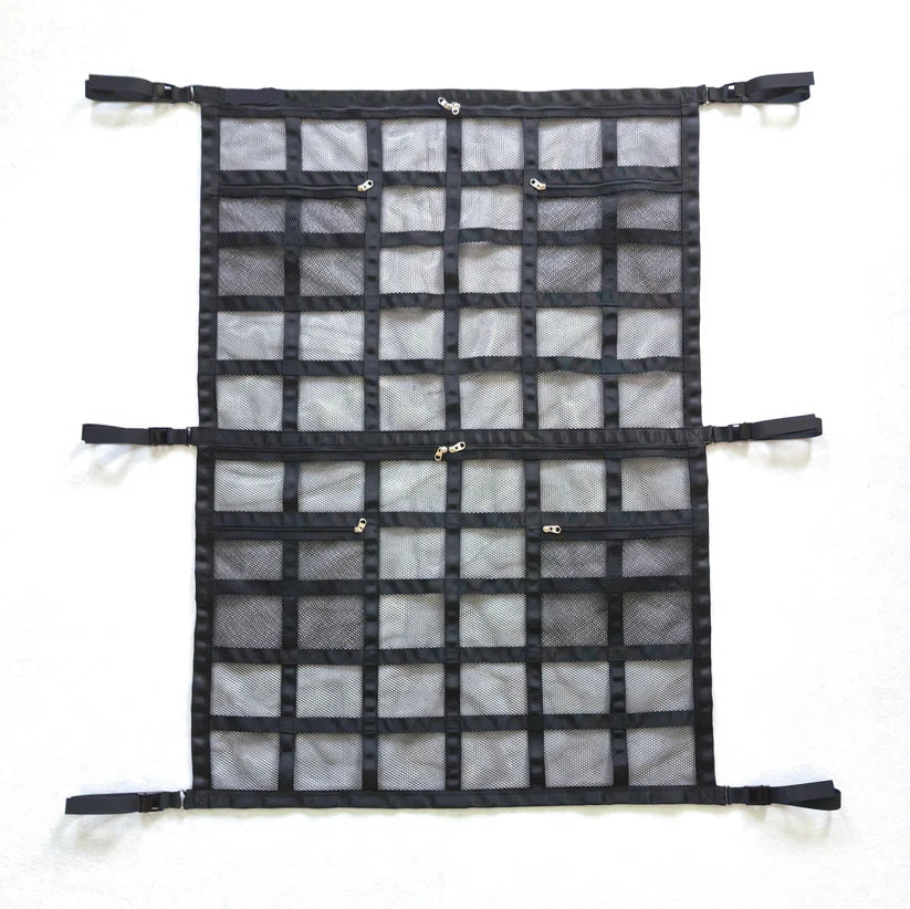 🚗Multi-Pocket Car Storage Net with Alloy Buckles🔧