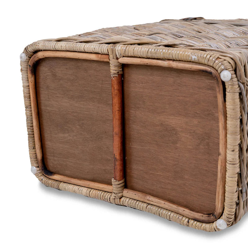 Multi-Purpose Rattan Basket-Recycling Bin with Removable Liner