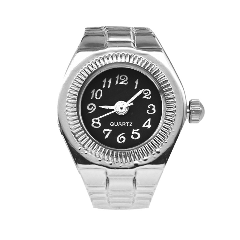 Vintage Ring Watch with Elastic Band
