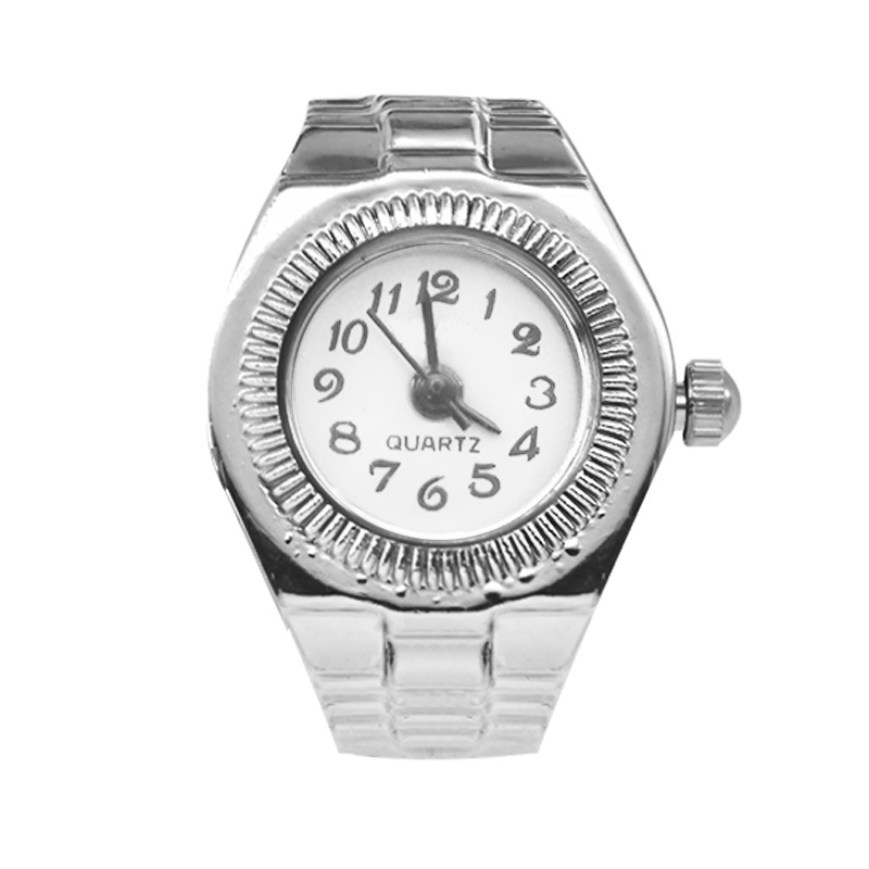 Vintage Ring Watch with Elastic Band