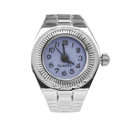 Vintage Ring Watch with Elastic Band