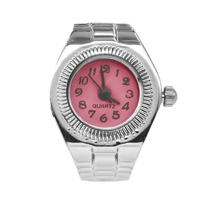 Vintage Ring Watch with Elastic Band