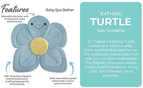 🛁Baby Sink Bath Turtle Pad | Soft Foam Support · Washer Safe · Fits Most Sinks 🐢