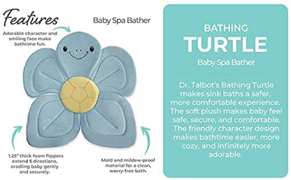 🛁Baby Sink Bath Turtle Pad | Soft Foam Support · Washer Safe · Fits Most Sinks 🐢