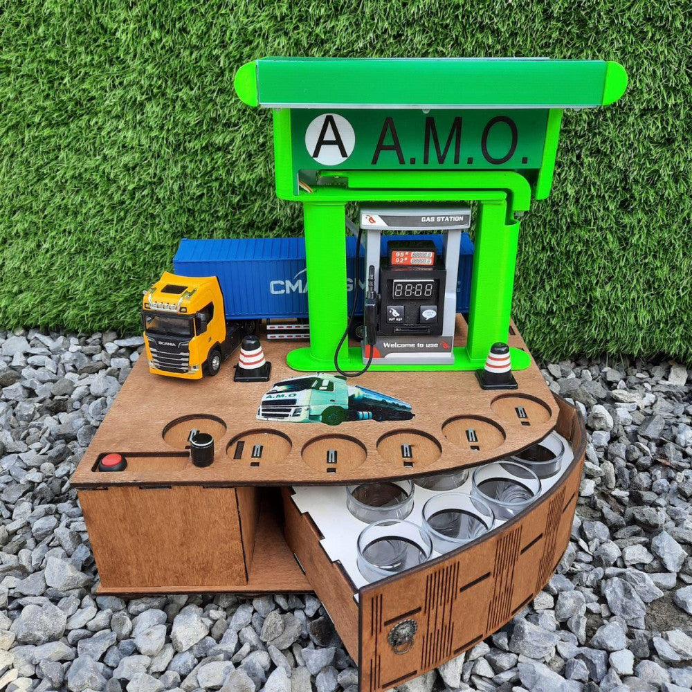 ⛽ Mini Gas Station Drink Dispenser|Unique Party Gift🎁