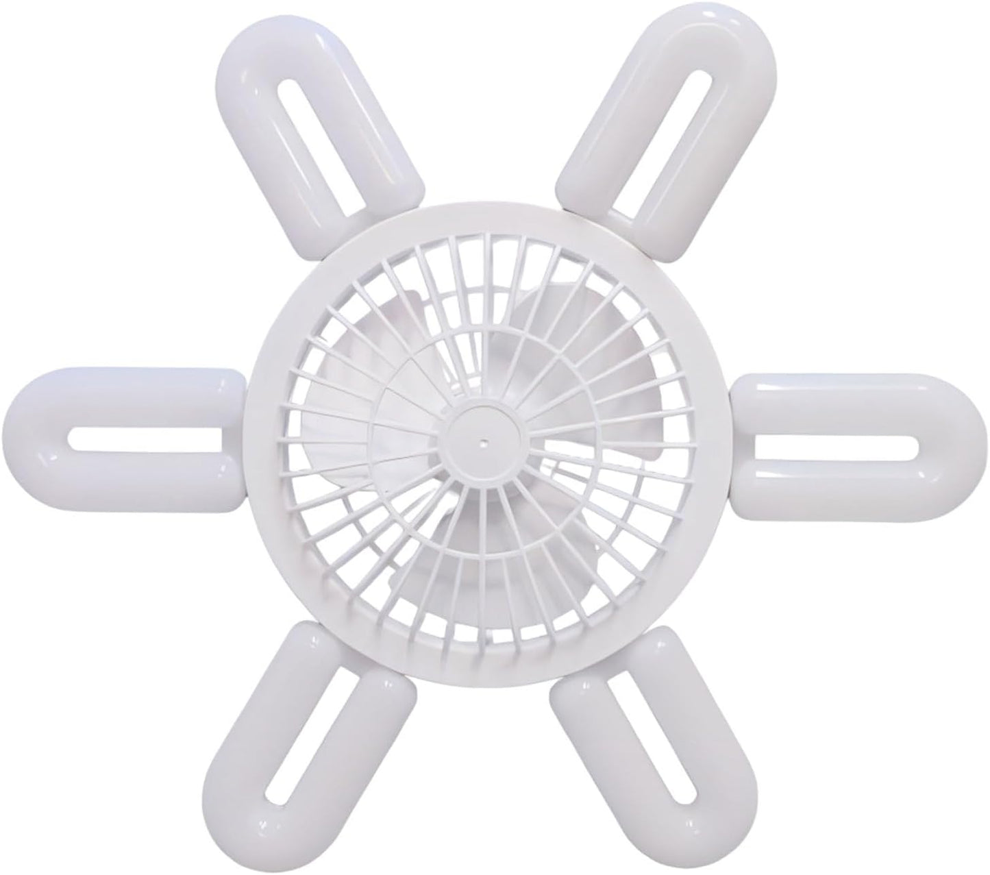 🌀 Folding LED Fan Light | 6 Blades · Remote Dimming · Battery Powered 💡