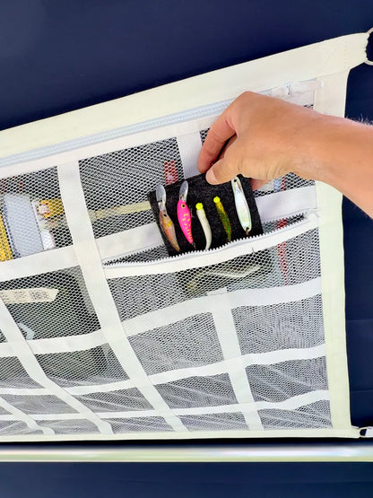 🚗Multi-Pocket Car Storage Net with Alloy Buckles🔧