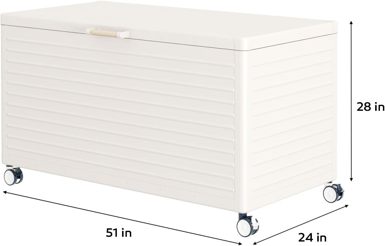 Modern Outdoor Deck Box - Sleek, Durable & Spacious