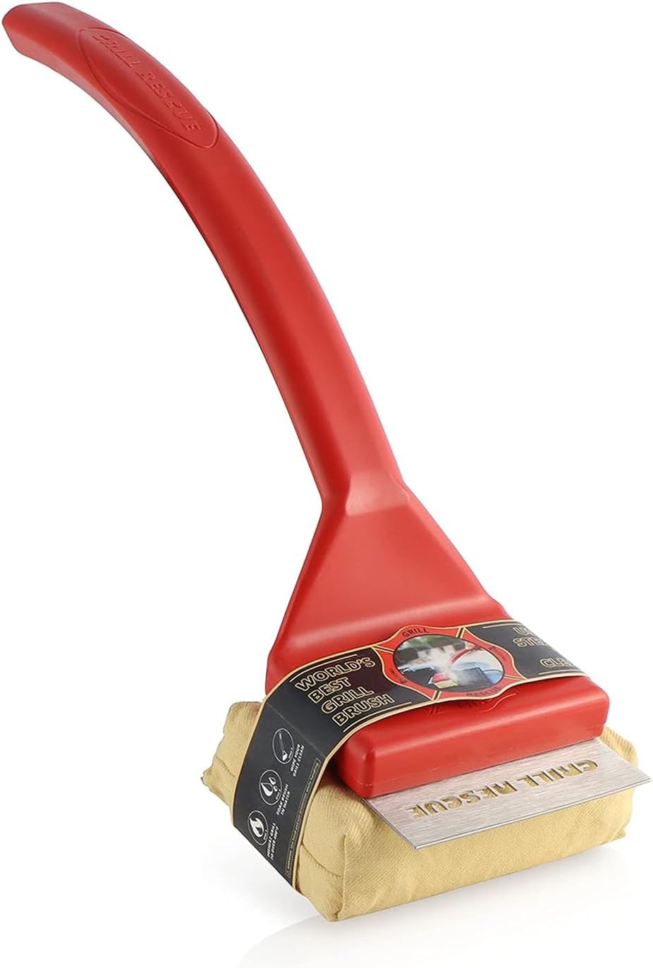 Bristle-Free Grill Brush with Scraper