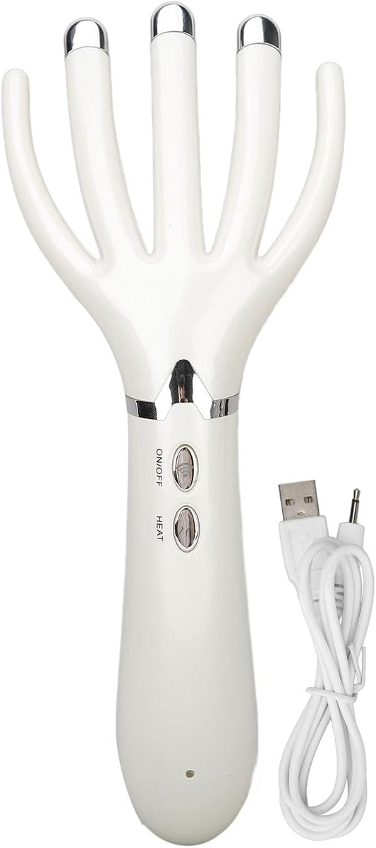 💆 Electric Scalp Massager | 5 Vibrating Fingers · Heat Therapy · Cordless Design 🔋