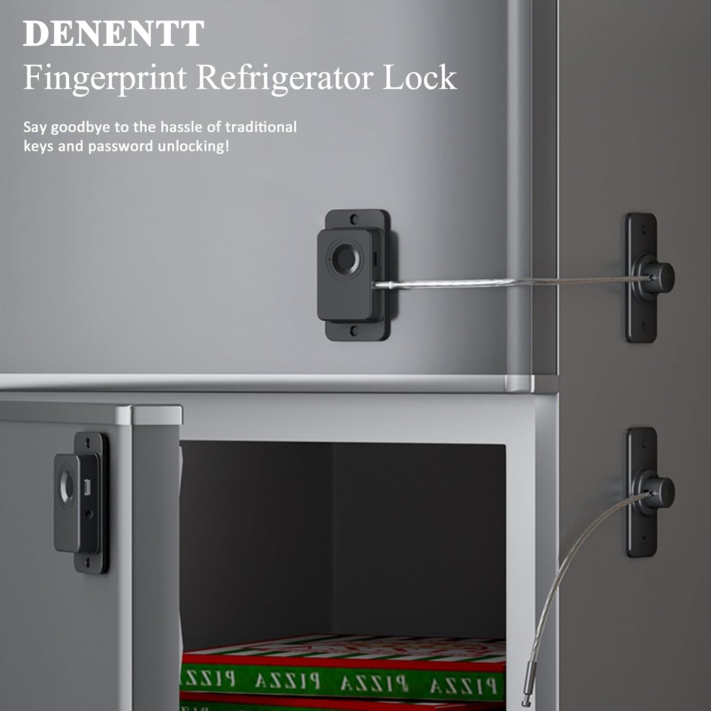🔒 Fingerprint Child Proof Cabinet Lock | One-Touch Unlock · No Drill Needed