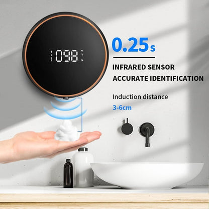 🧼 Touchless Foam Soap Dispenser | 3 Modes · Full-Screen LED · Wall Mounted 🚿