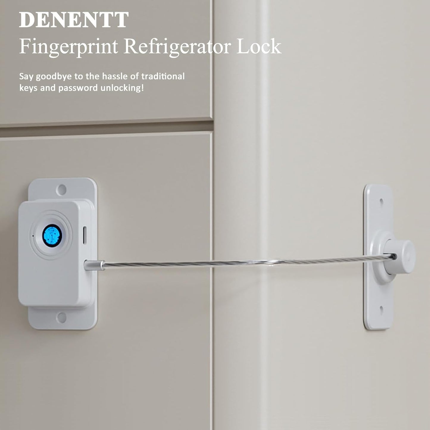 🔒 Fingerprint Child Proof Cabinet Lock | One-Touch Unlock · No Drill Needed