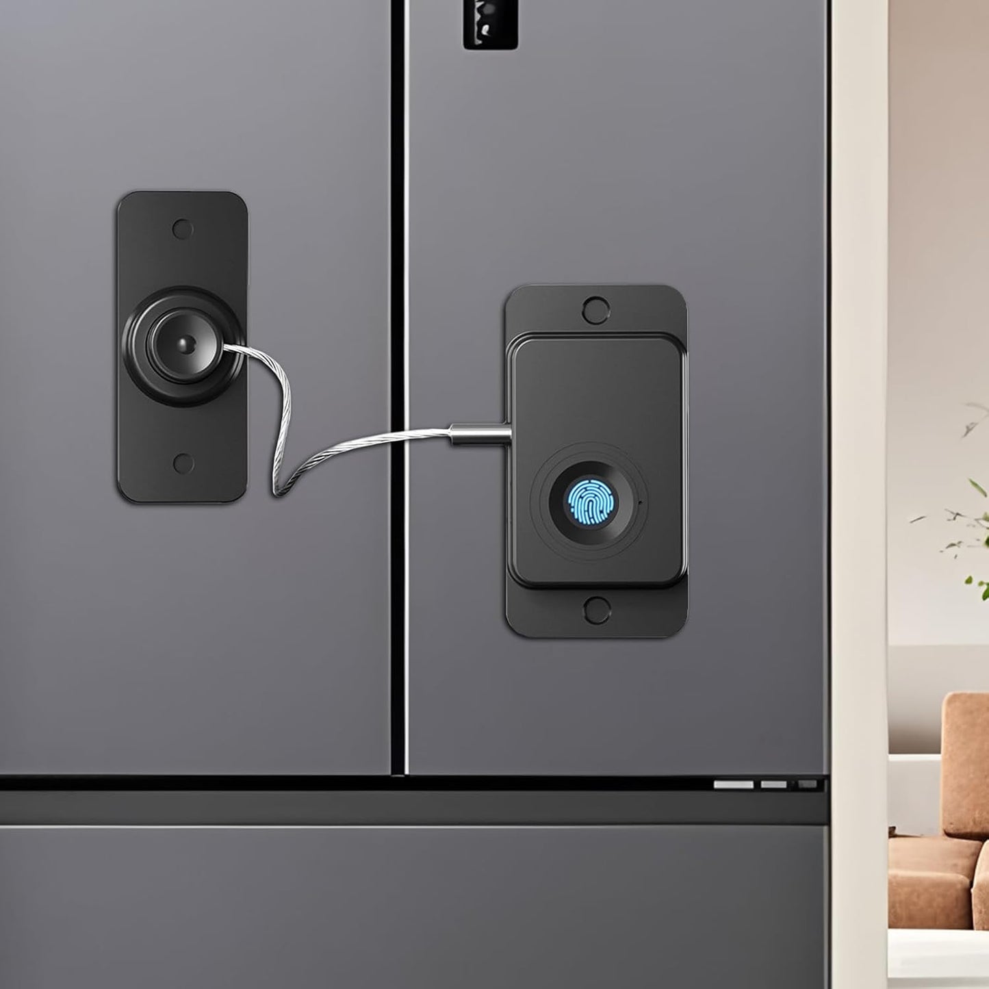 🔒 Fingerprint Child Proof Cabinet Lock | One-Touch Unlock · No Drill Needed