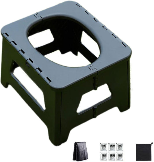 🚽 Folding Camping Toilet | Compact · Odor-Free · Easy to Clean 🏕️