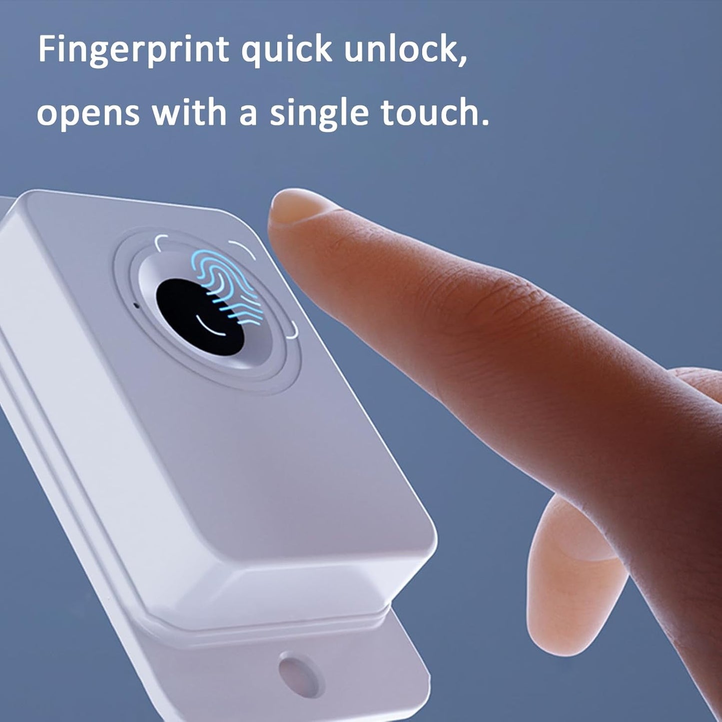 🔒 Fingerprint Child Proof Cabinet Lock | One-Touch Unlock · No Drill Needed