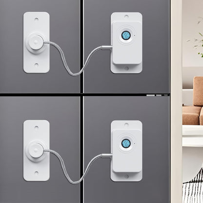 🔒 Fingerprint Child Proof Cabinet Lock | One-Touch Unlock · No Drill Needed