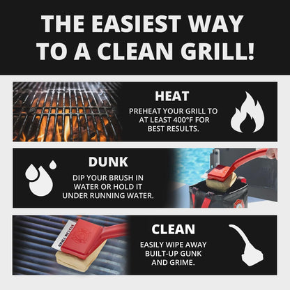 Bristle-Free Grill Brush with Scraper