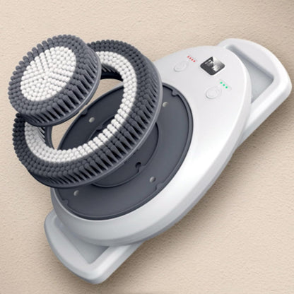 Wall-Mounted Electric Shower Brush– 360° Rotating Exfoliating Brush with Rechargeable Power