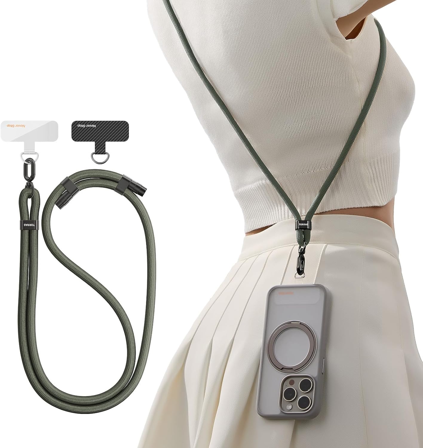 📱 Adjustable Phone Lanyard Strap | Hands-Free, Anti-Theft & Lightweight Convenience 💼