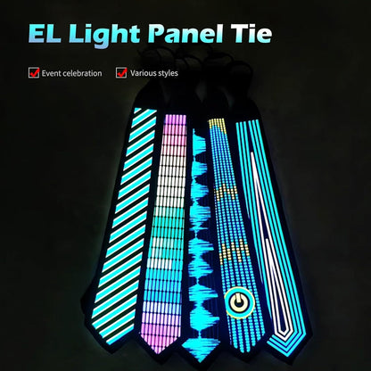 🎶 Sound-Activated LED Tie | Lights Up to Music · Wireless Design · Perfect for Parties ✨
