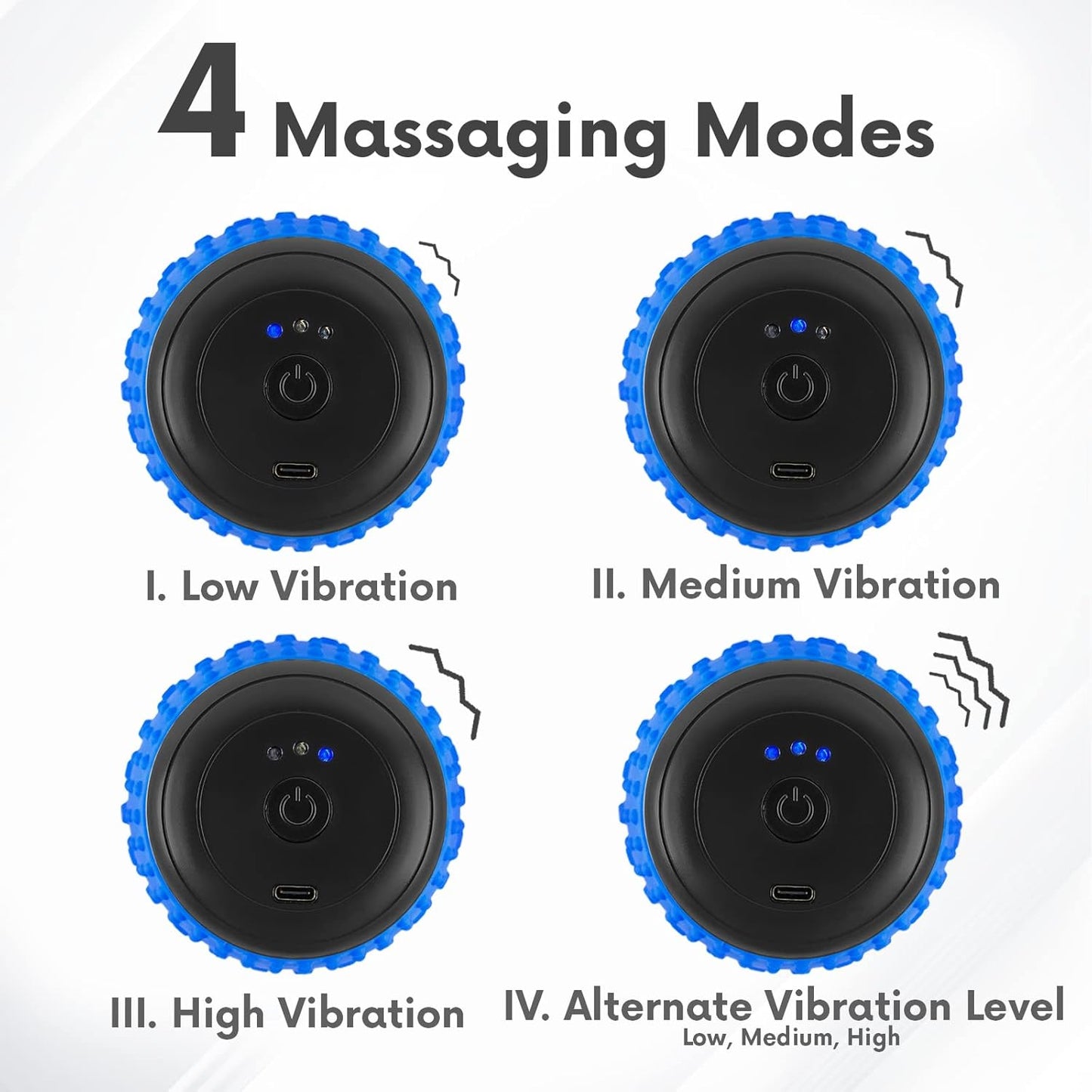 💪 Vibrating Peanut Massage Ball | 4 Intensity Modes · Full-Body Relief · Portable & Rechargeable 🔋