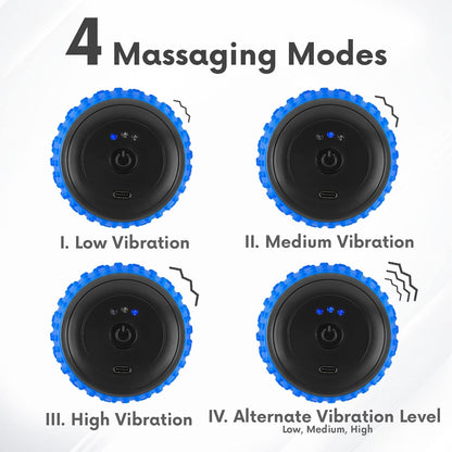 💪 Vibrating Peanut Massage Ball | 4 Intensity Modes · Full-Body Relief · Portable & Rechargeable 🔋
