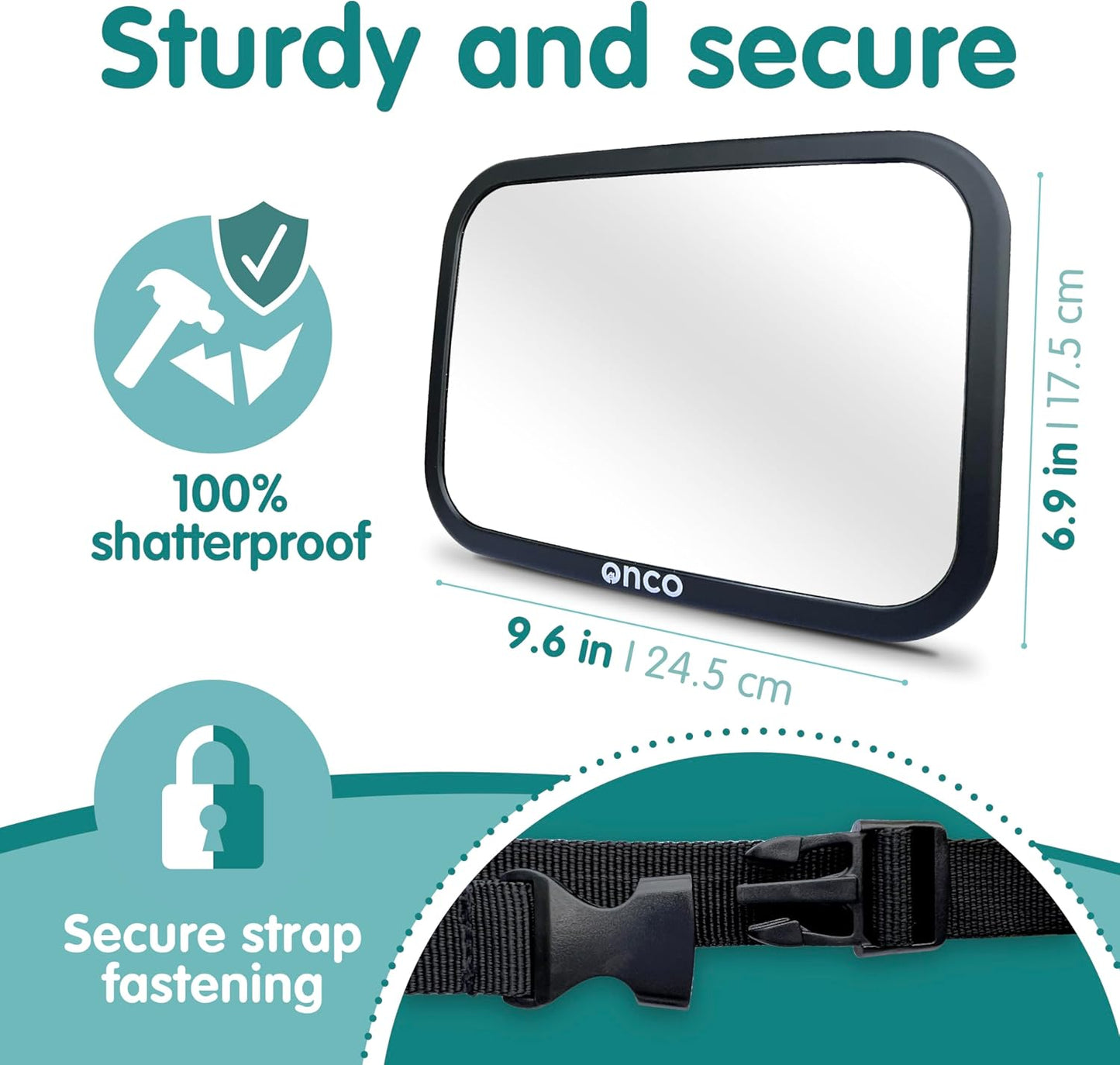 Rear-Facing Baby Car Mirror