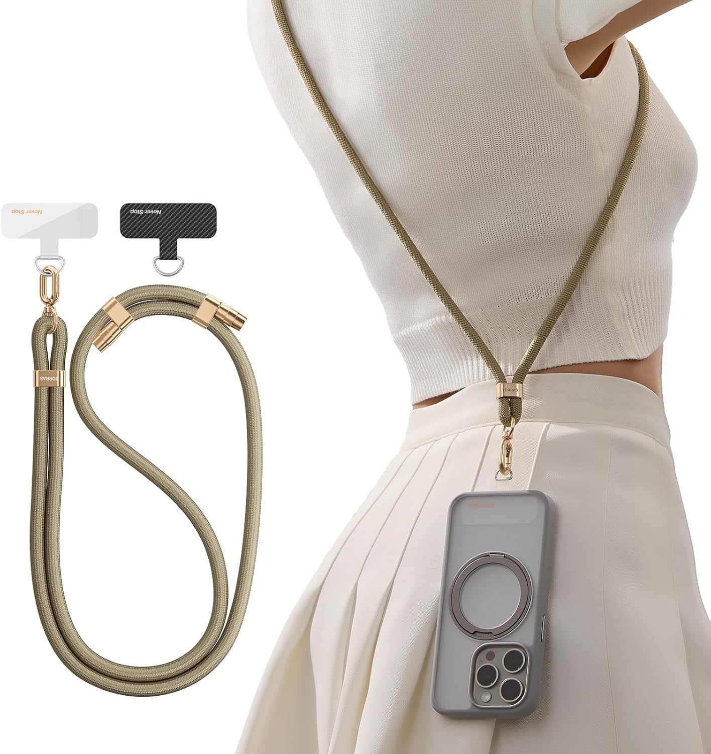 📱 Adjustable Phone Lanyard Strap | Hands-Free, Anti-Theft & Lightweight Convenience 💼