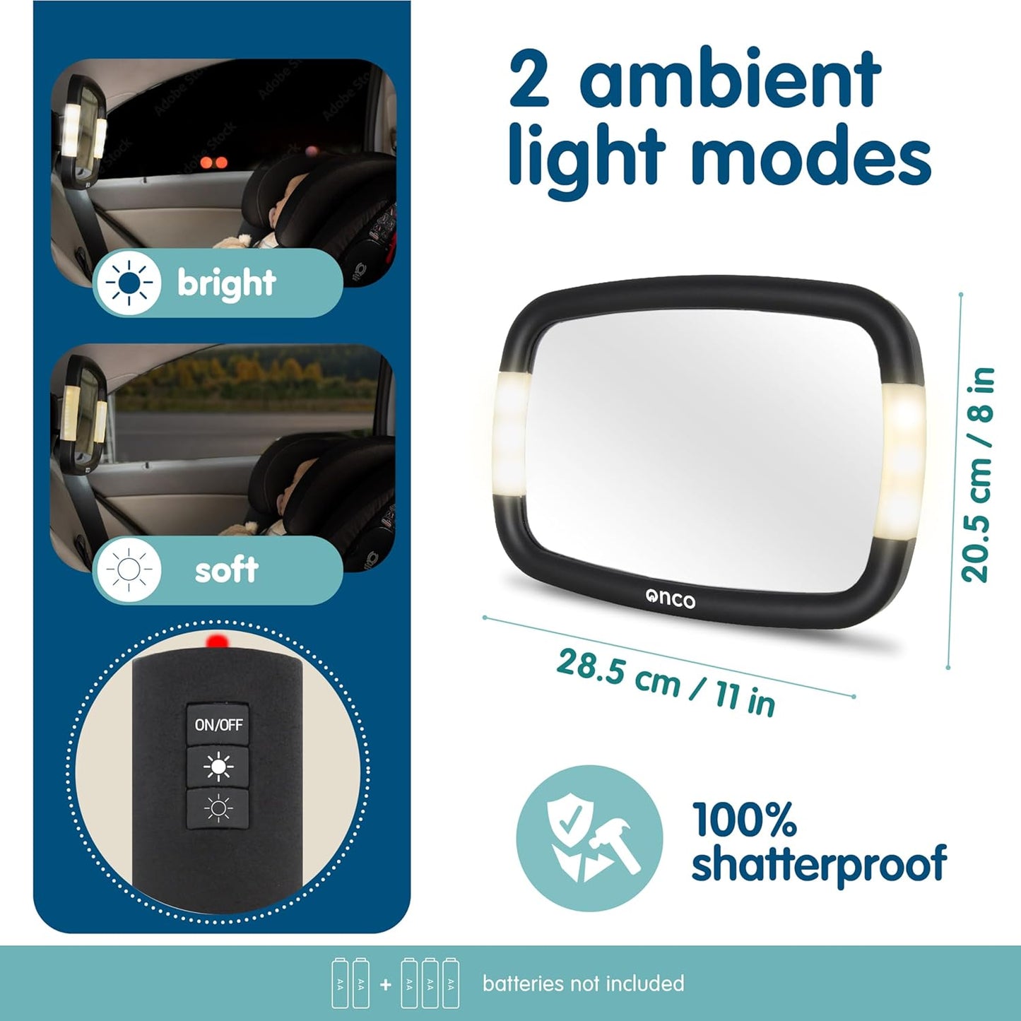 Rear-Facing Baby Car Mirror