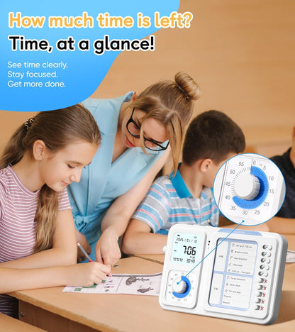⏰ 3-in-1 Visual Timer for Kids & Adults | Focus Booster · Chore Chart · Silent Countdown