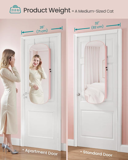 🎁Full-Length Mirror Storage Cabinet—Wall-Mounted Jewelry & Makeup Organizer