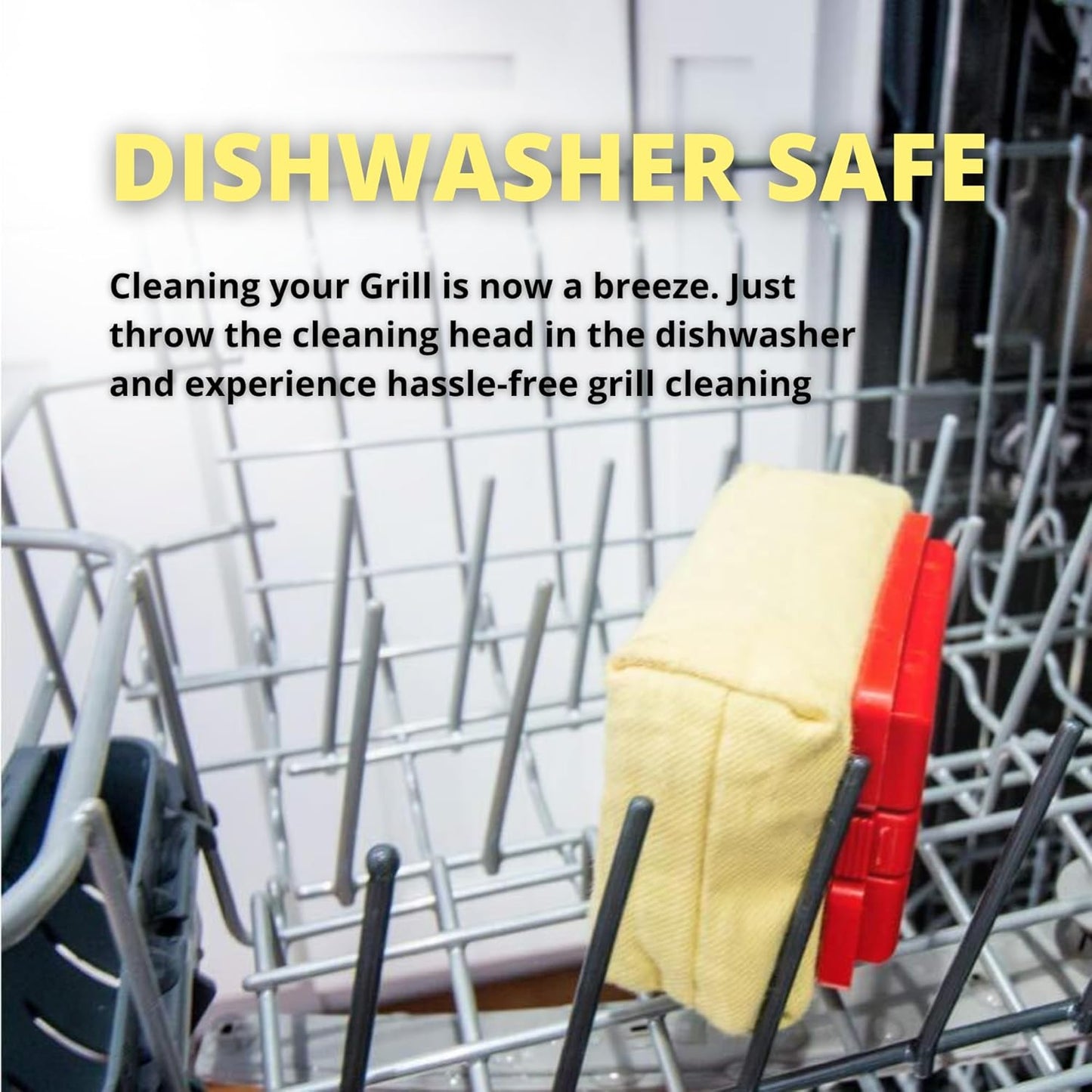 Bristle-Free Grill Brush with Scraper