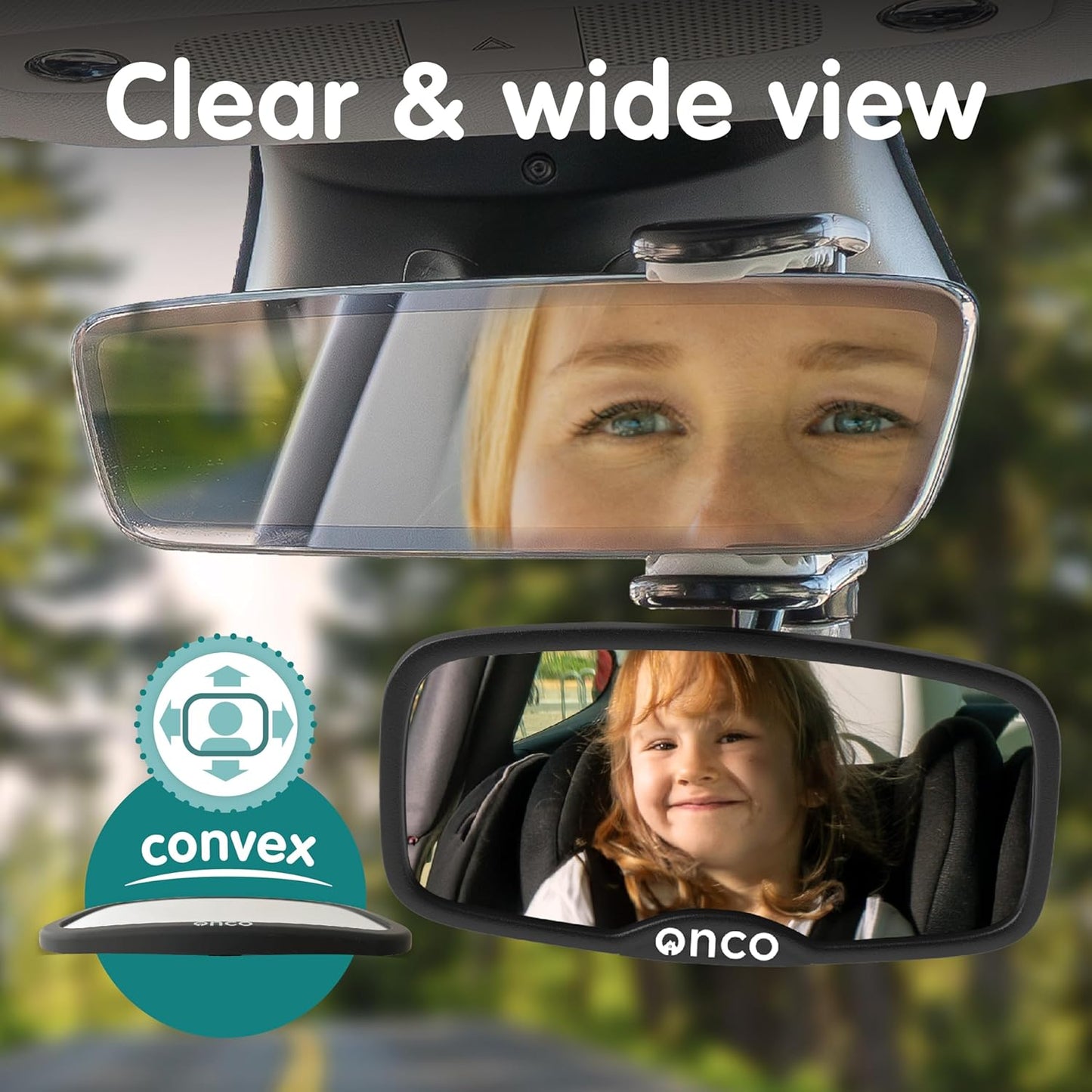 Rear-Facing Baby Car Mirror