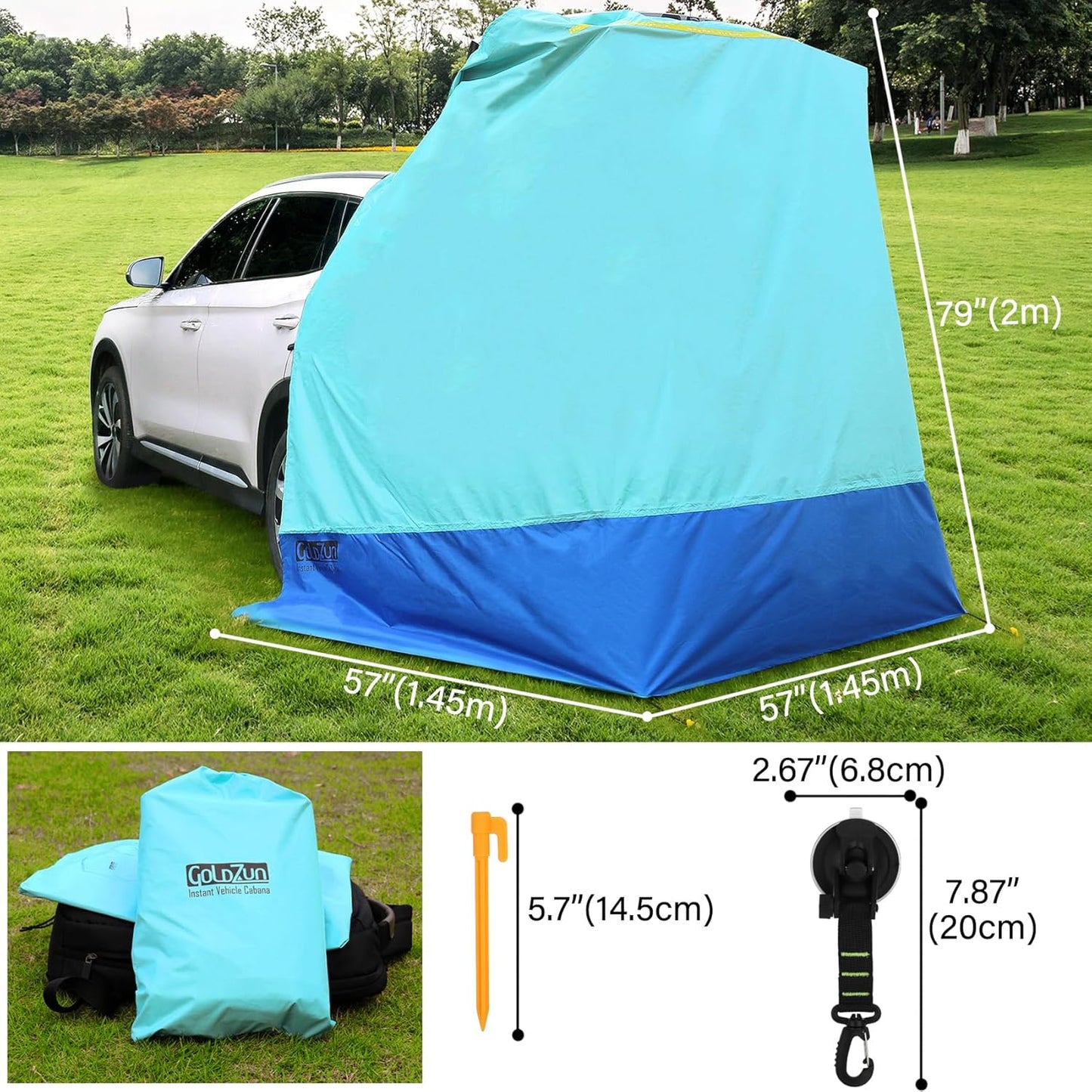 Hatchback Privacy Cabana Tent
