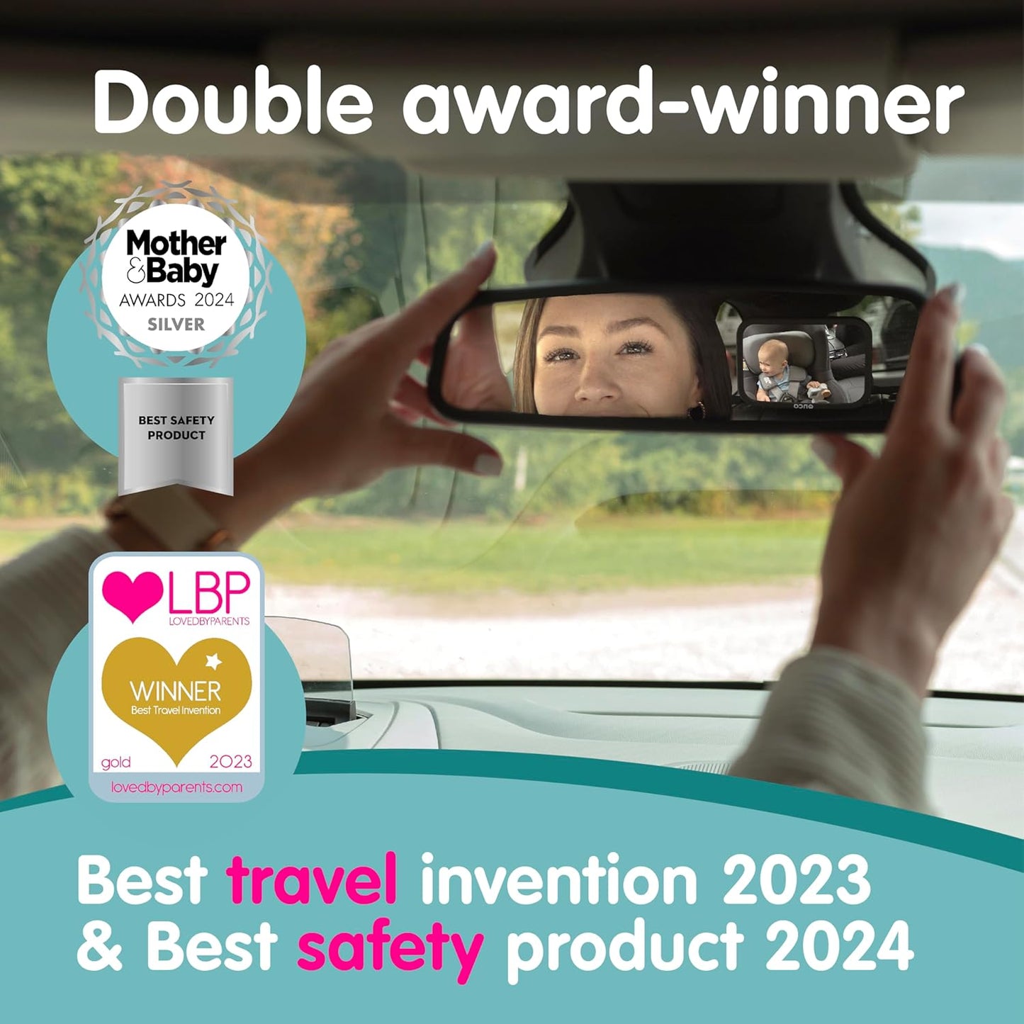 Rear-Facing Baby Car Mirror