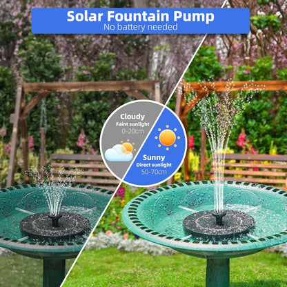 Solar Fountain Pump for Bird Bath