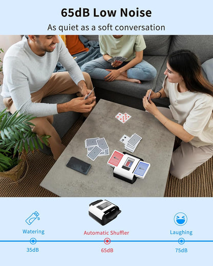 ♠️ Electric Card Shuffler | Auto & Manual Modes · USB-C Rechargeable · Quiet Operation 🎲