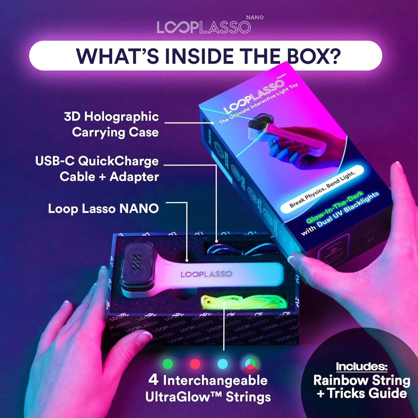 Loop Lasso Glowing String Launcher
