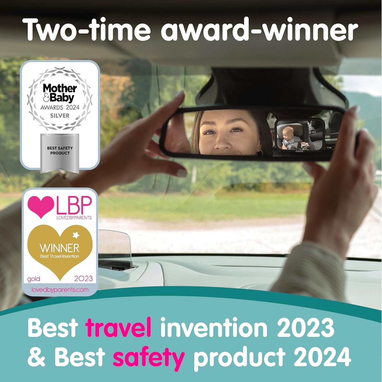 Rear-Facing Baby Car Mirror
