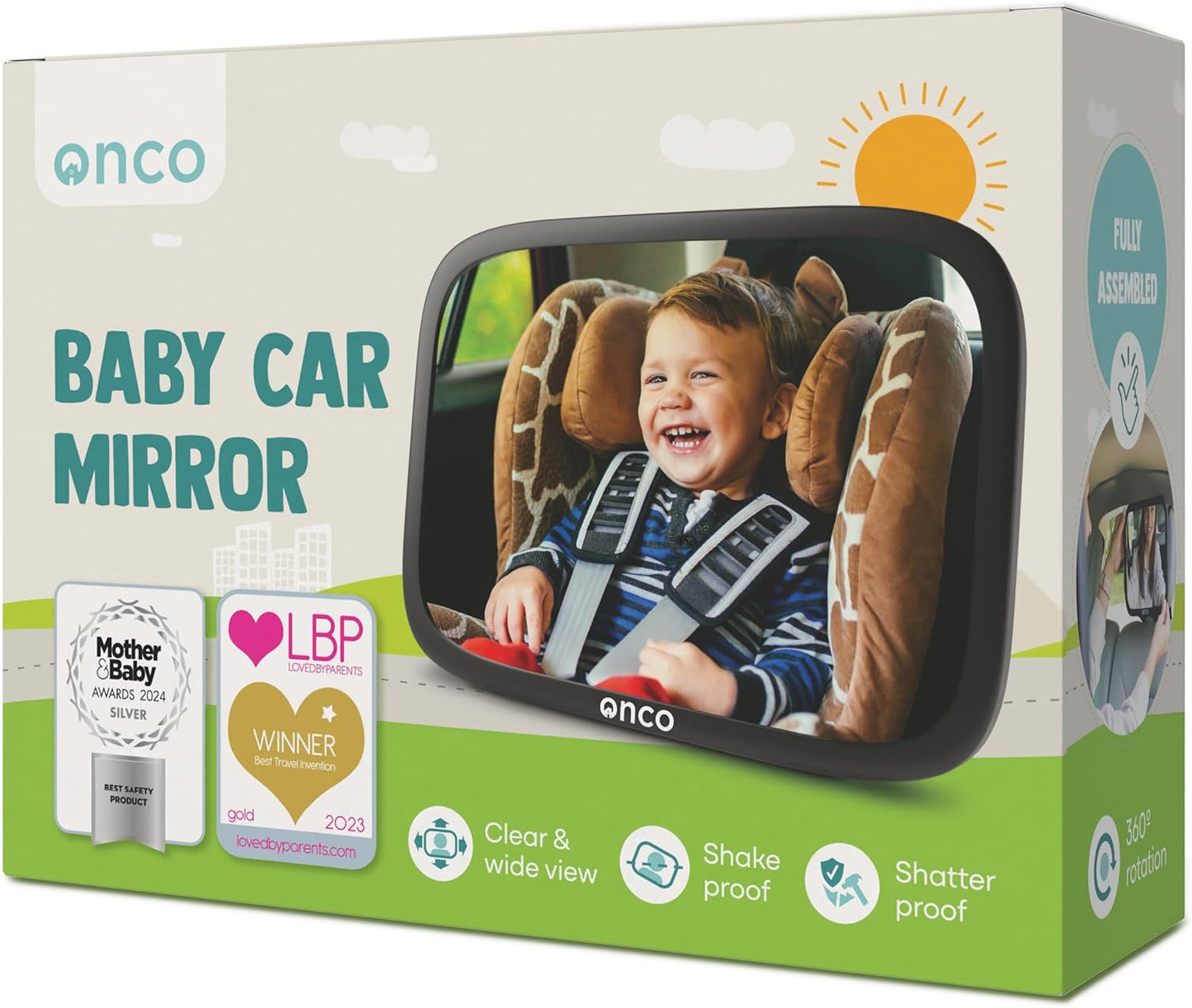 Rear-Facing Baby Car Mirror