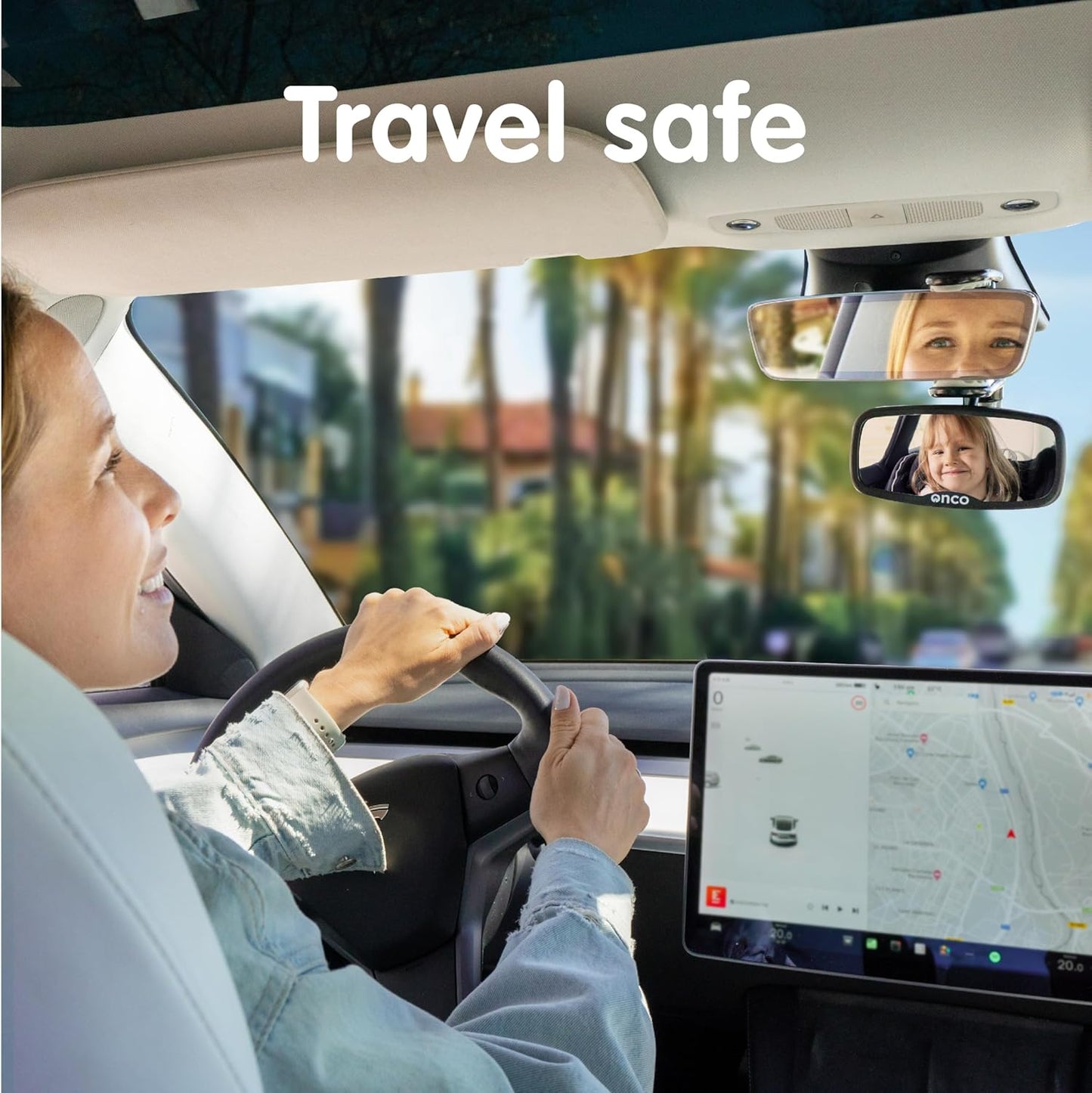 Rear-Facing Baby Car Mirror